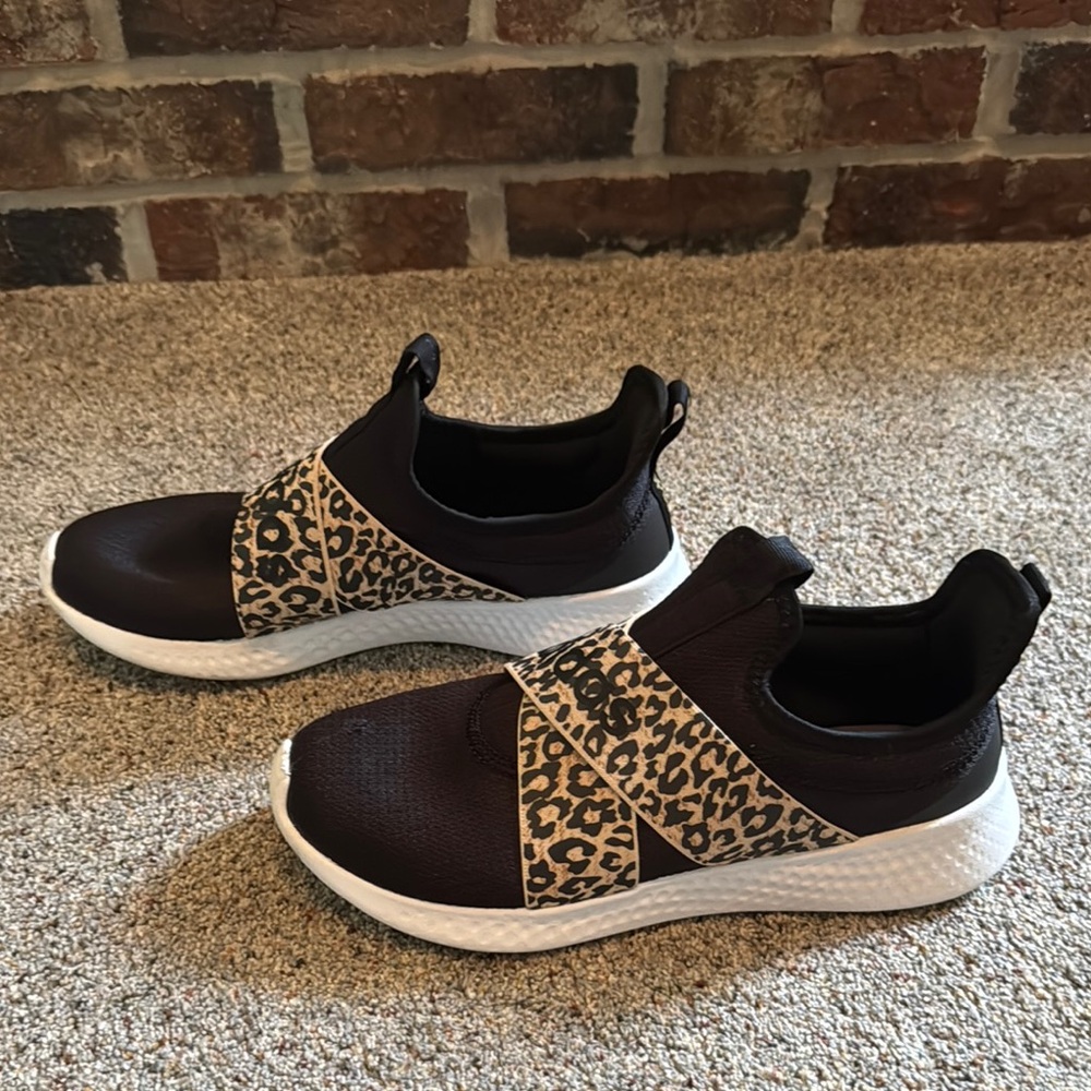 Adidas Leopard Print Slip-On Sneakers